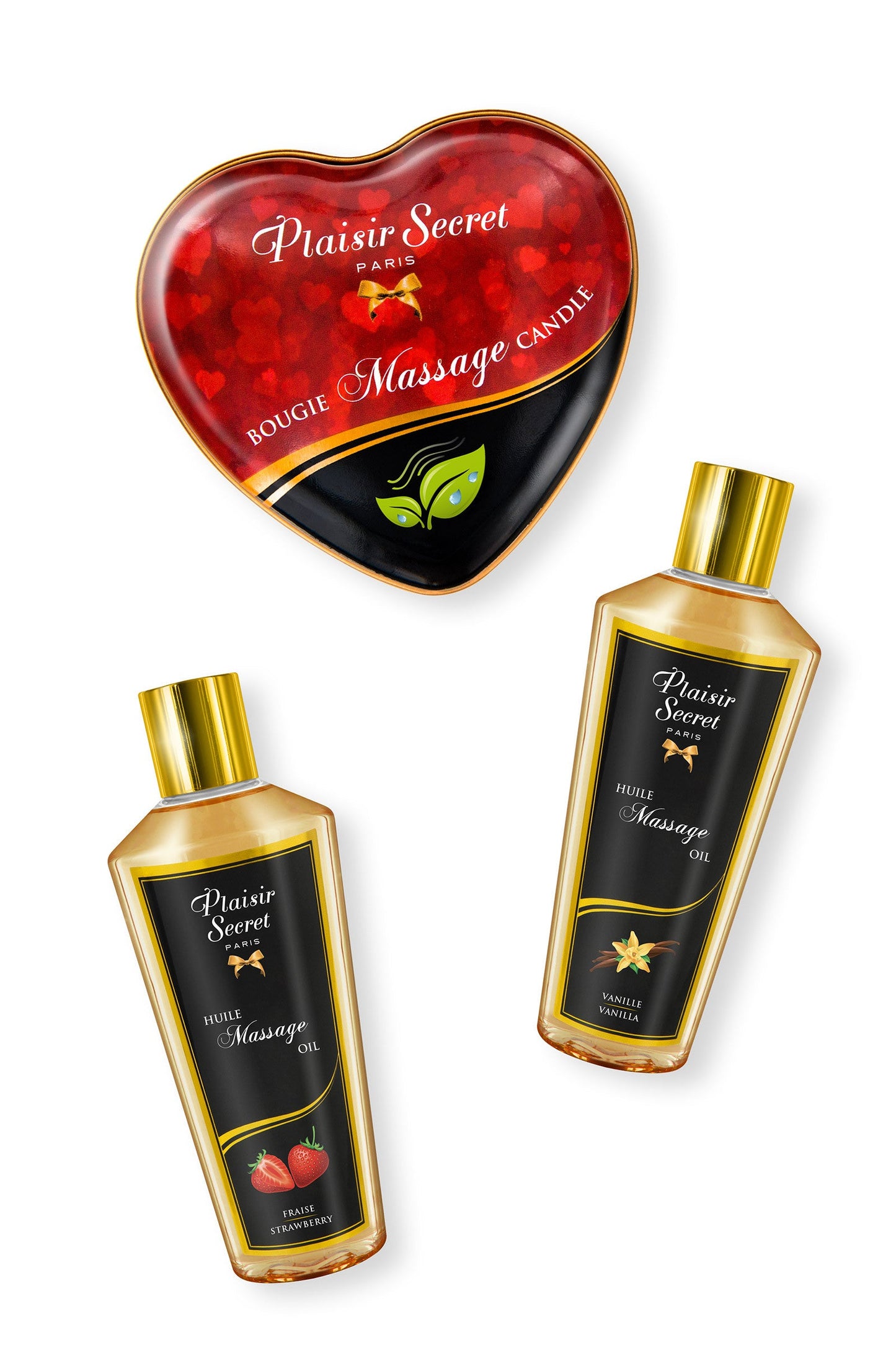 Coffret Massage Privé, bougie et huiles de massage Plaisirs de Mayotte