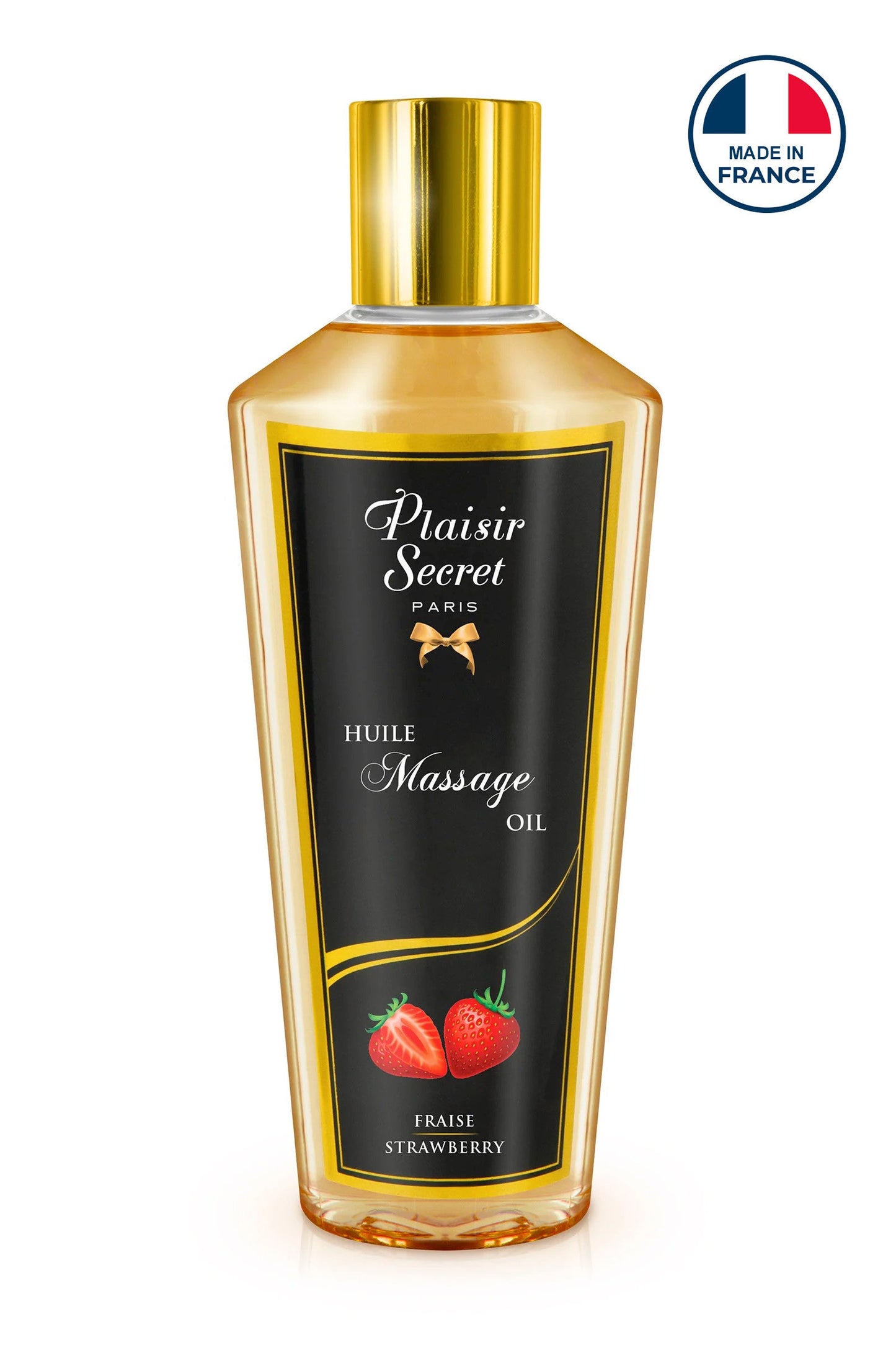 Huile de massage sèche fraise 250ml Plaisirs de Mayotte