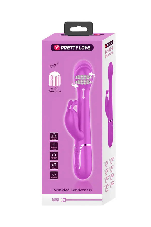 Vibromasseur Rabbit 4-en-1 avec va-et-vient Dejon Plaisirs de Mayotte