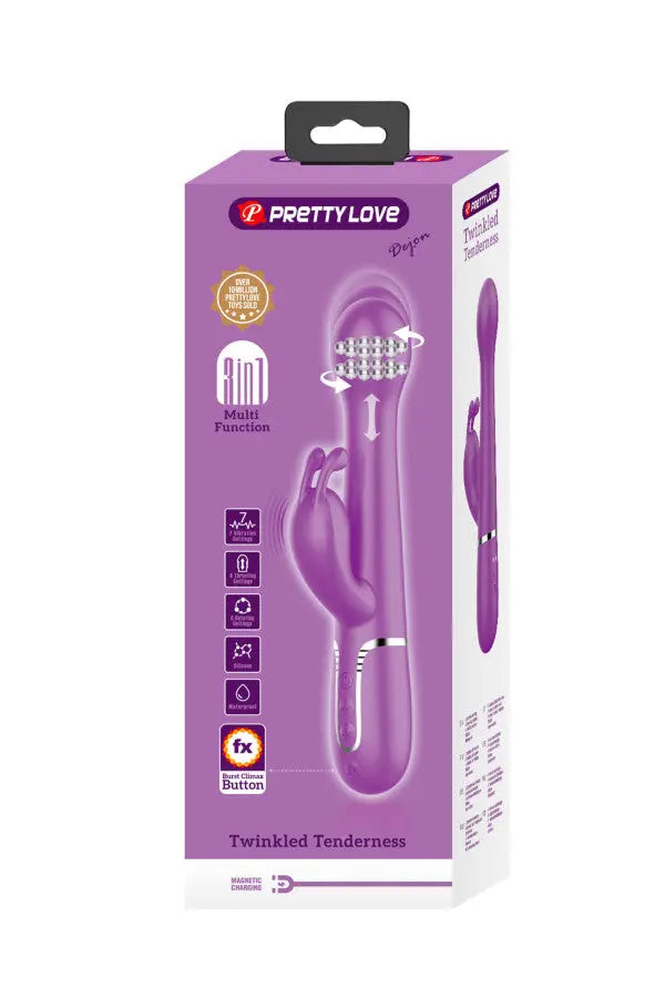 Vibromasseur Rabbit 4-en-1 avec va-et-vient Dejon Plaisirs de Mayotte