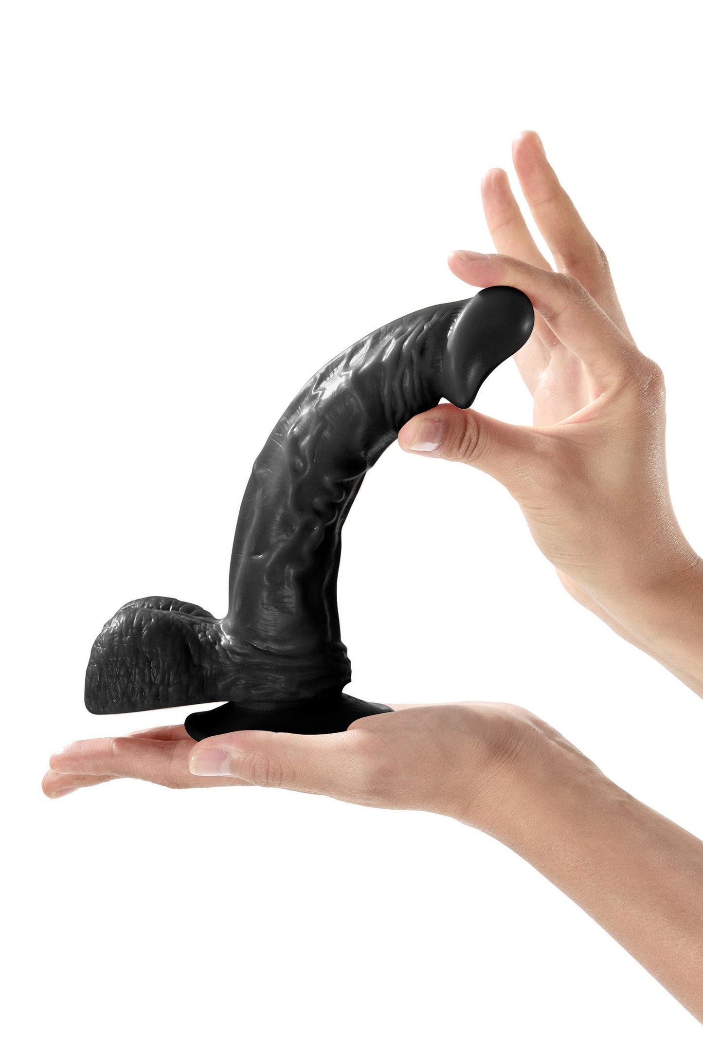 Real Jayson, gode ventouse réaliste noir 21cm Plaisirs de Mayotte