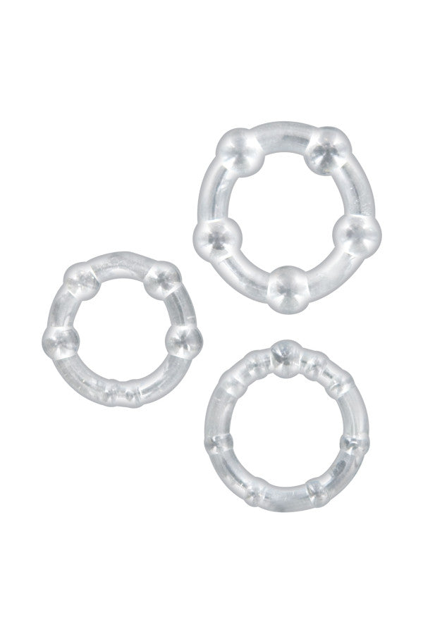 Glamy Ring's Erect, lot de 3 cockrings Plaisirs de Mayotte