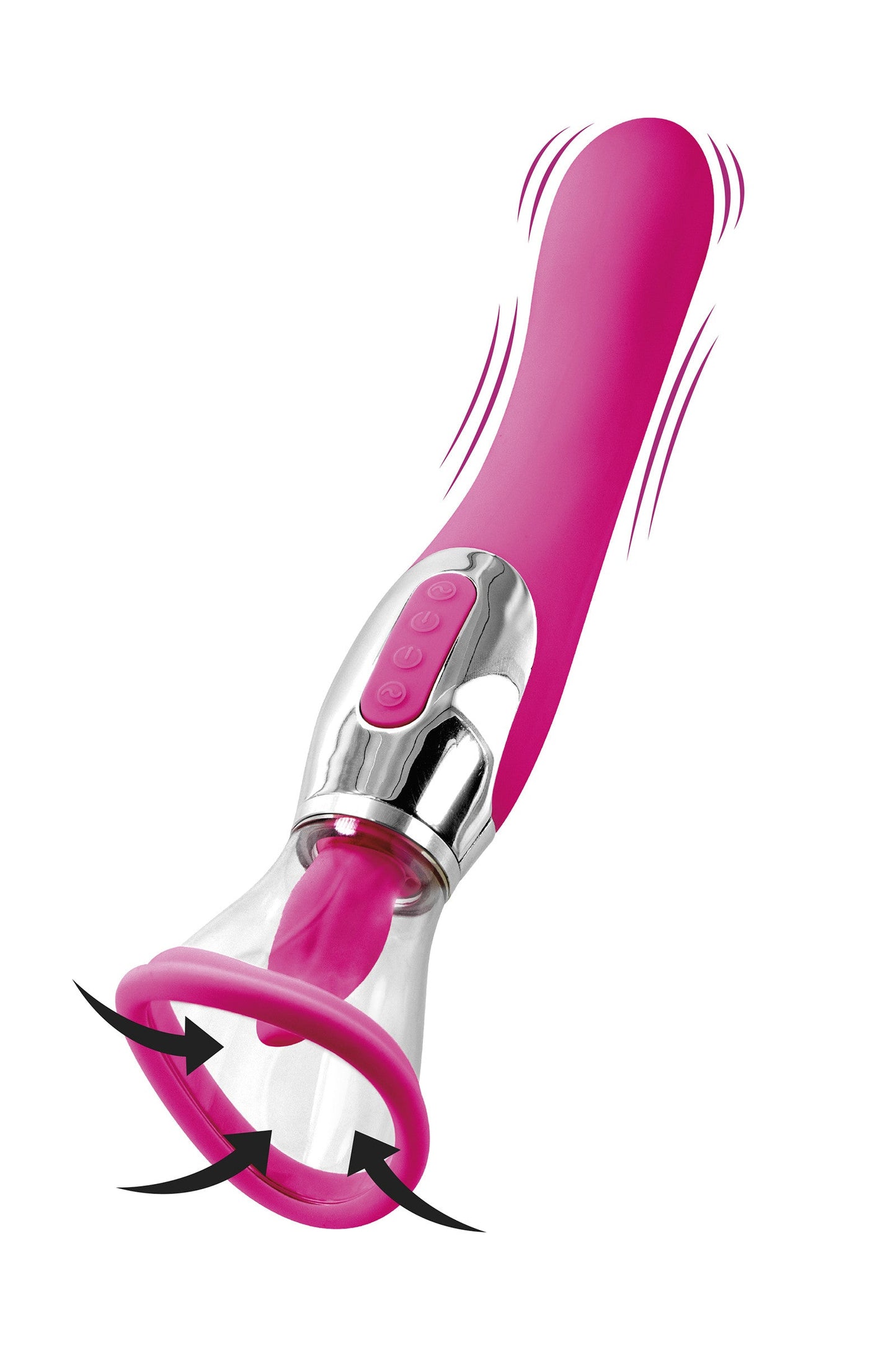 Harmony 4 in 1 fuchsia, stimulateur clitoris et vibromasseur Plaisirs de Mayotte