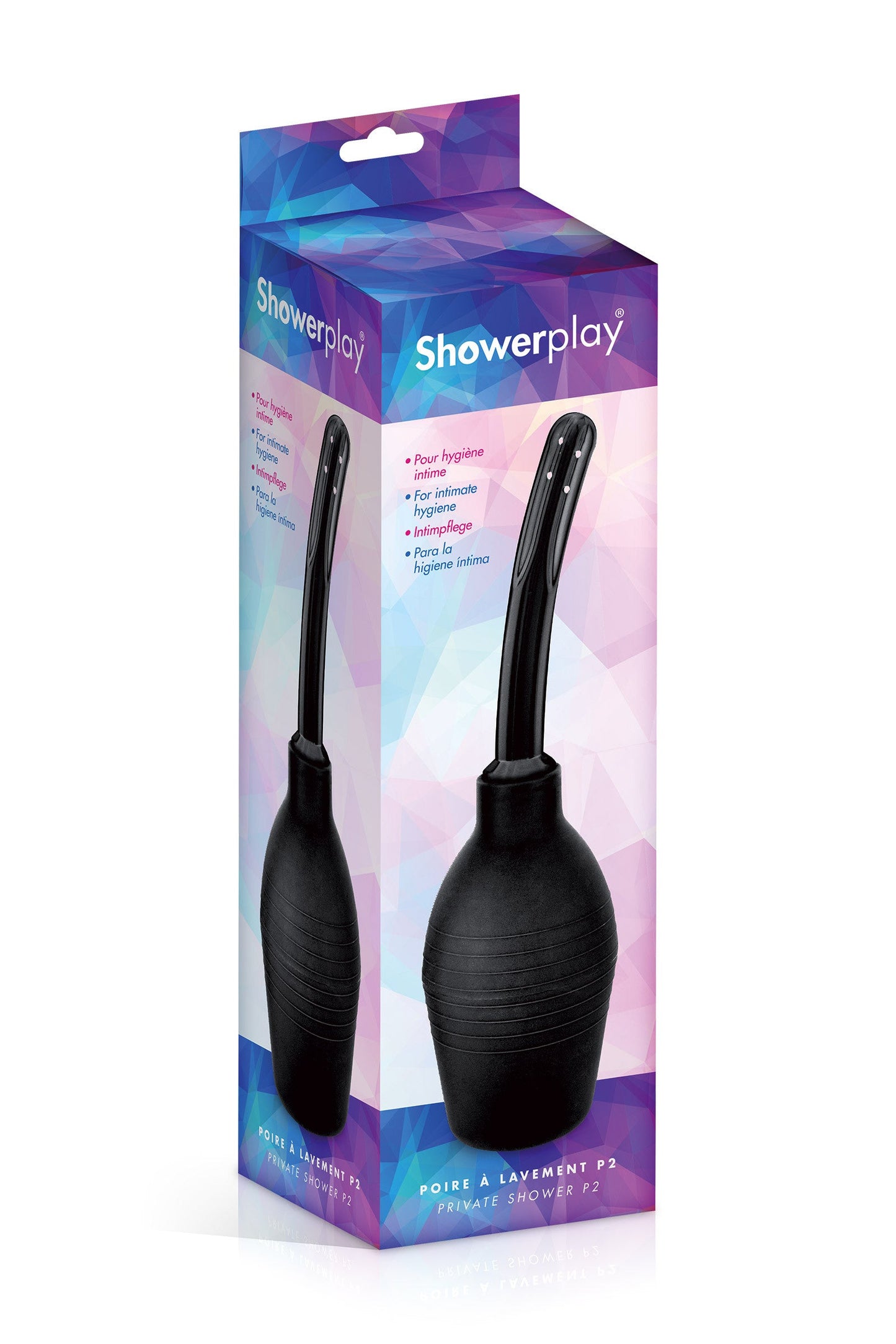 Poire à lavement P2 multi jets 310ml noir Plaisirs de Mayotte