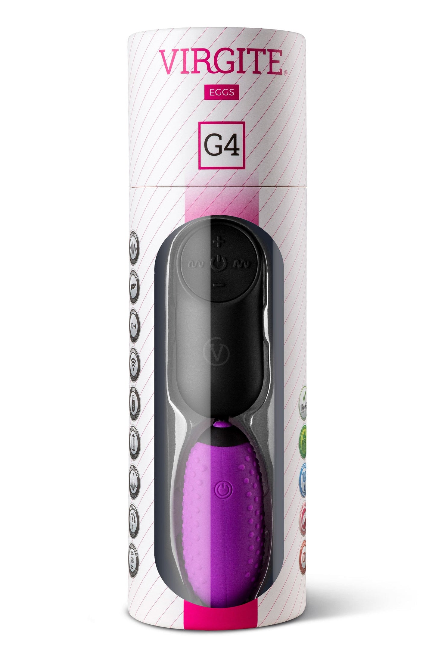 Virgite Egg G4 violet, œuf vibrant avec télécommande sans fil Plaisirs de Mayotte
