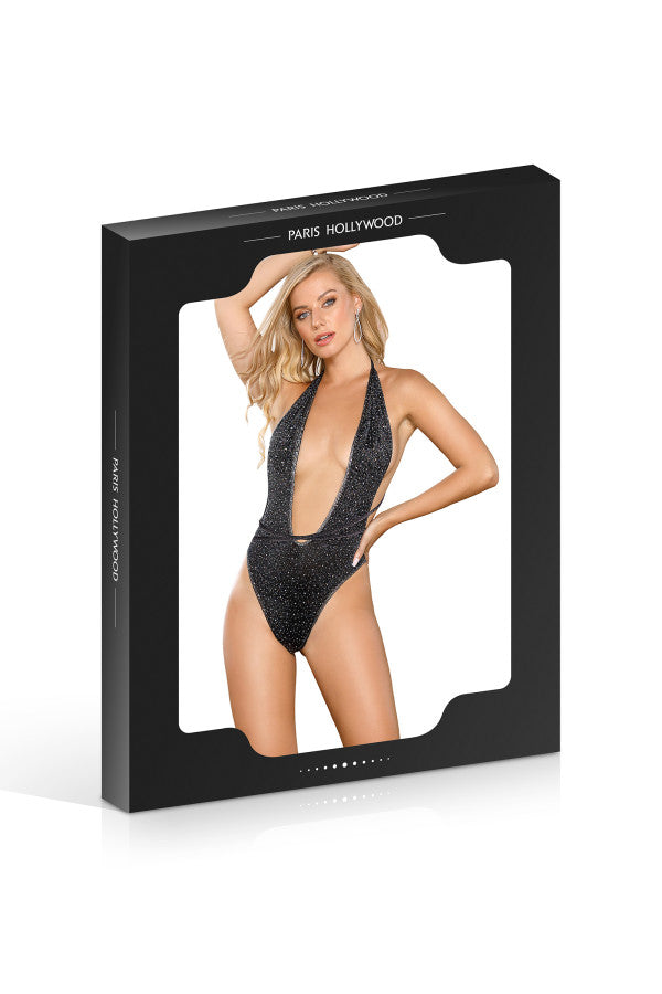 BODY STRAPPY ET STRASS NOIR Plaisirs de Mayotte