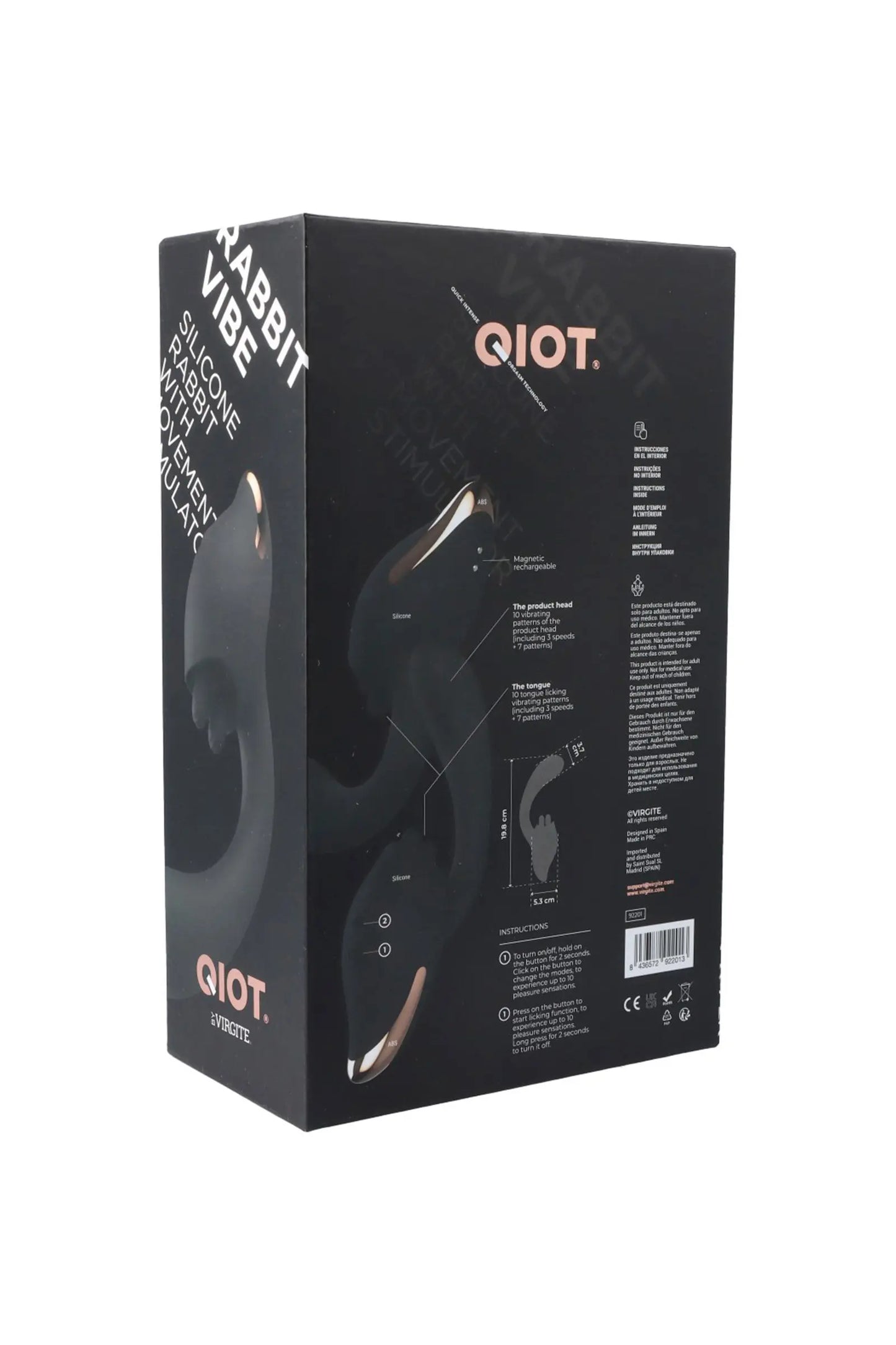 Rabbit vibe, vibromasseur point g avec doigts stimulants clitoris Plaisirs de Mayotte
