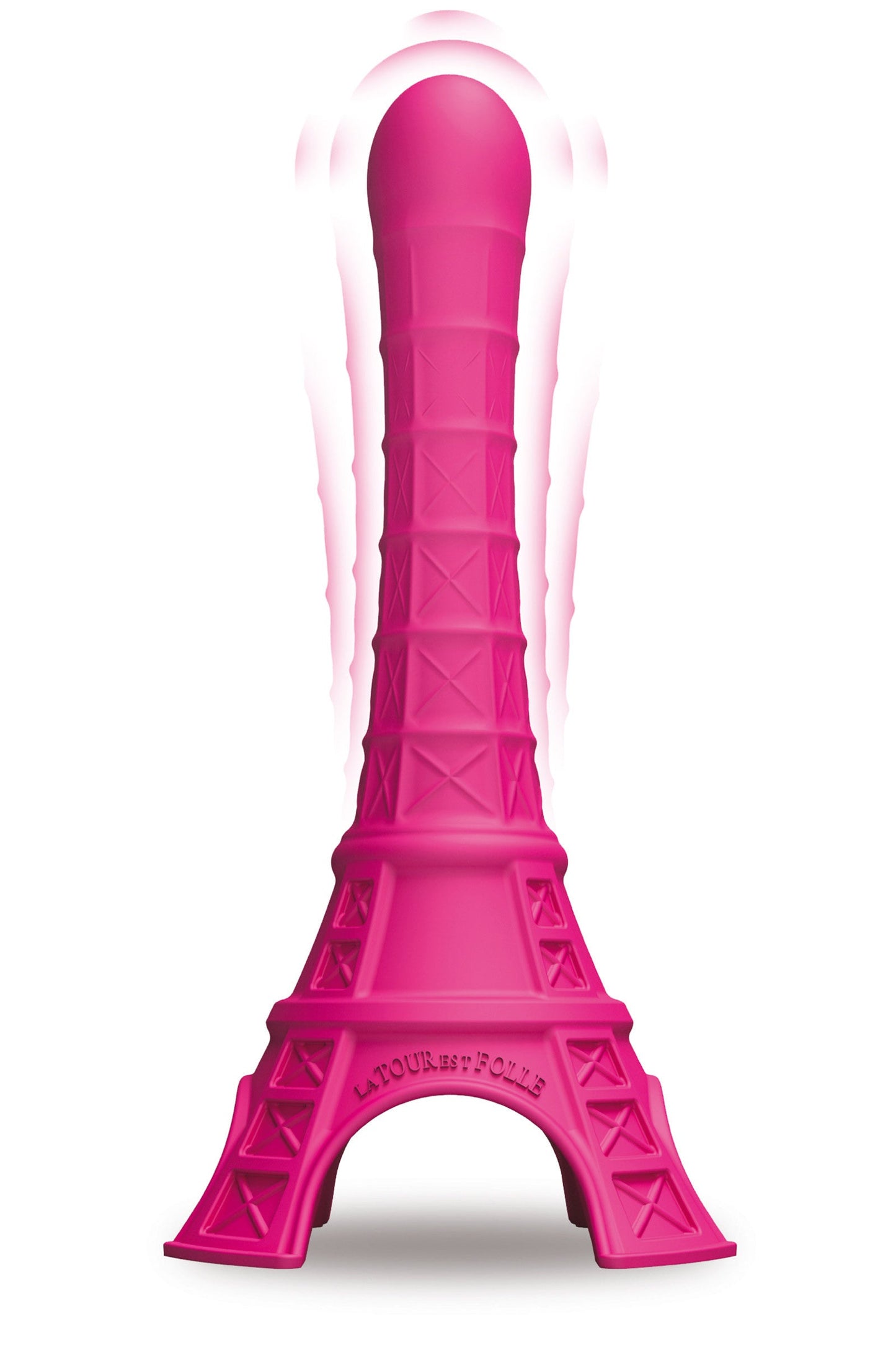La tour est folle, vibromasseur rose Plaisirs de Mayotte