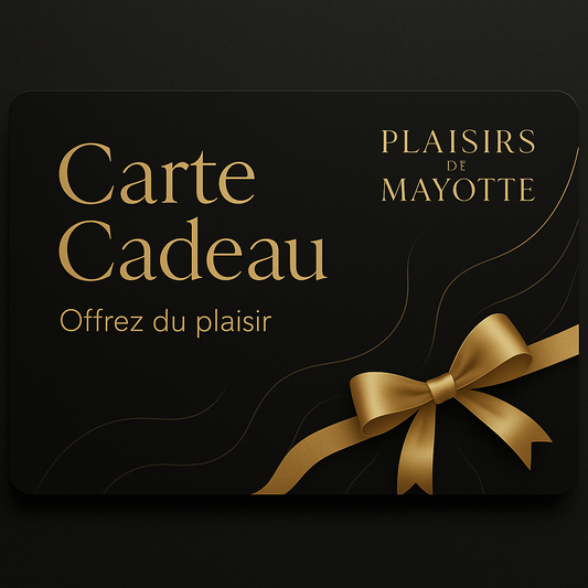🎁 Carte Cadeau – Offrez du plaisir en toute liberté Plaisirs de Mayotte