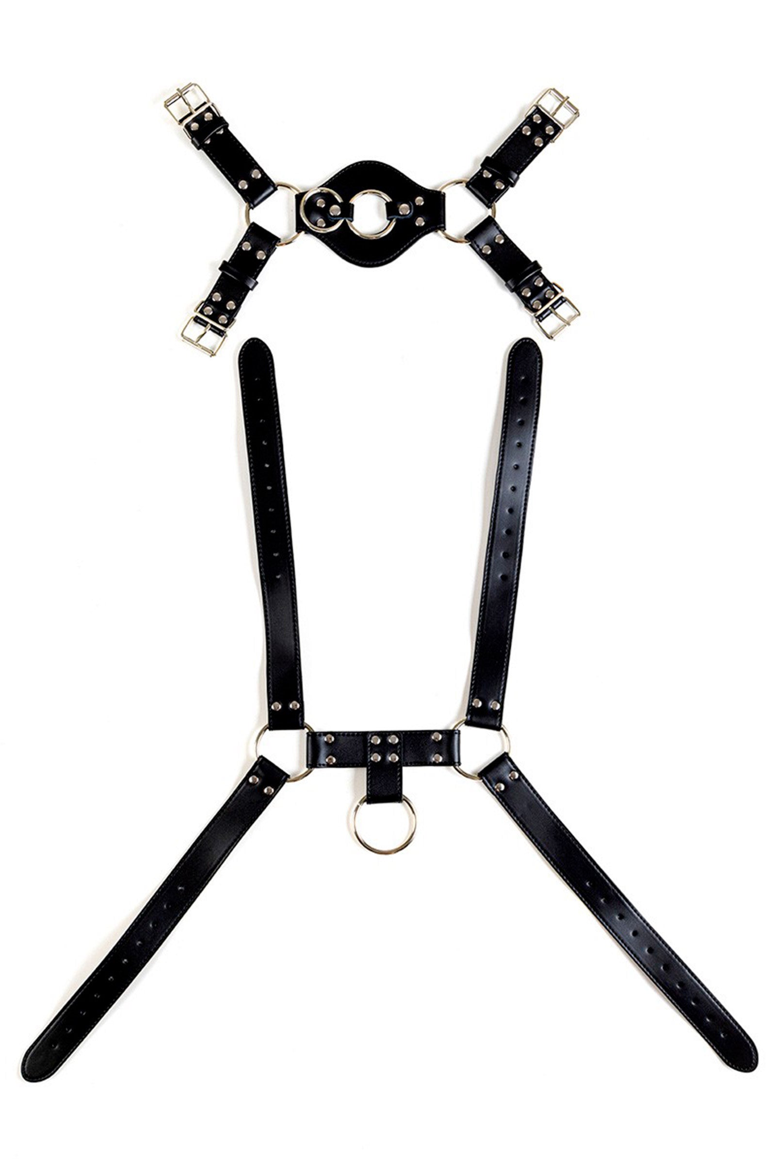 Harnais de poitrine pour homme en cuir vegan Plaisirs de Mayotte