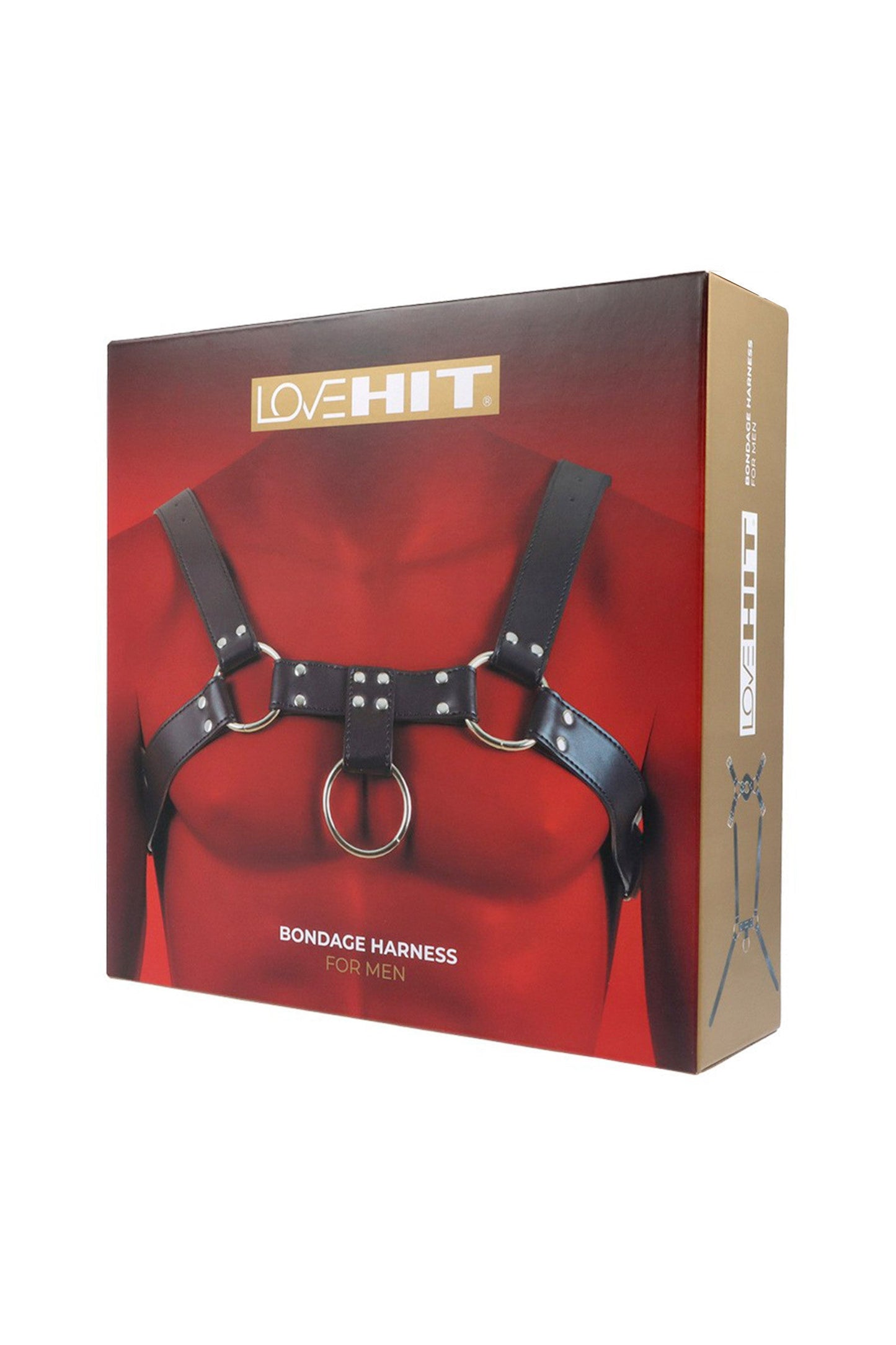 Harnais de poitrine pour homme en cuir vegan Plaisirs de Mayotte