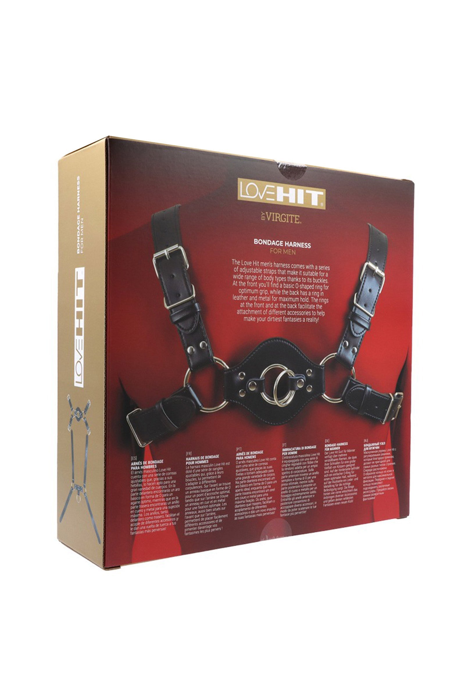 Harnais de poitrine pour homme en cuir vegan Plaisirs de Mayotte