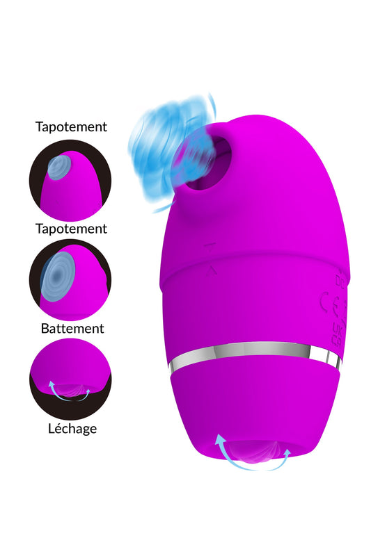 Pretty Love Stimulateur clitoridien à tapotements Plaisirs de Mayotte