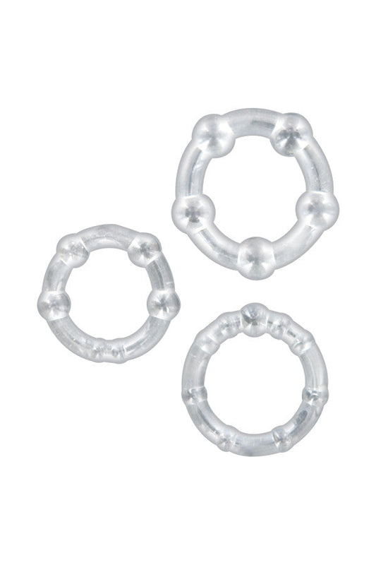 Glamy Ring's Erect, lot de 3 cockrings Plaisirs de Mayotte