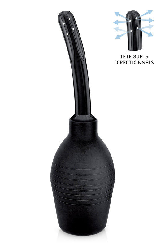 Poire à lavement P2 multi jets 310ml noir Plaisirs de Mayotte