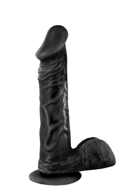 Real Tony, gode ventouse réaliste noir 18cm Plaisirs de Mayotte