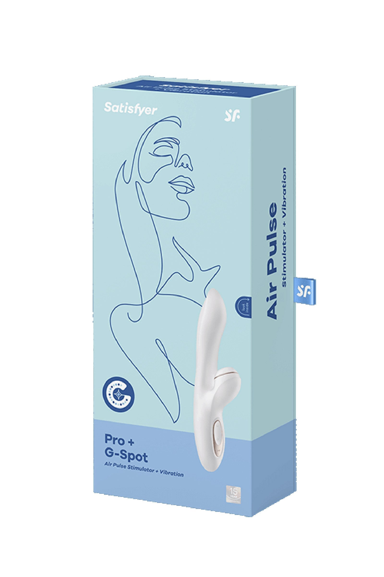 Satisfyer Pro+ G-Spot, vibromasseur rabbit avec air pulsé Plaisirs de Mayotte