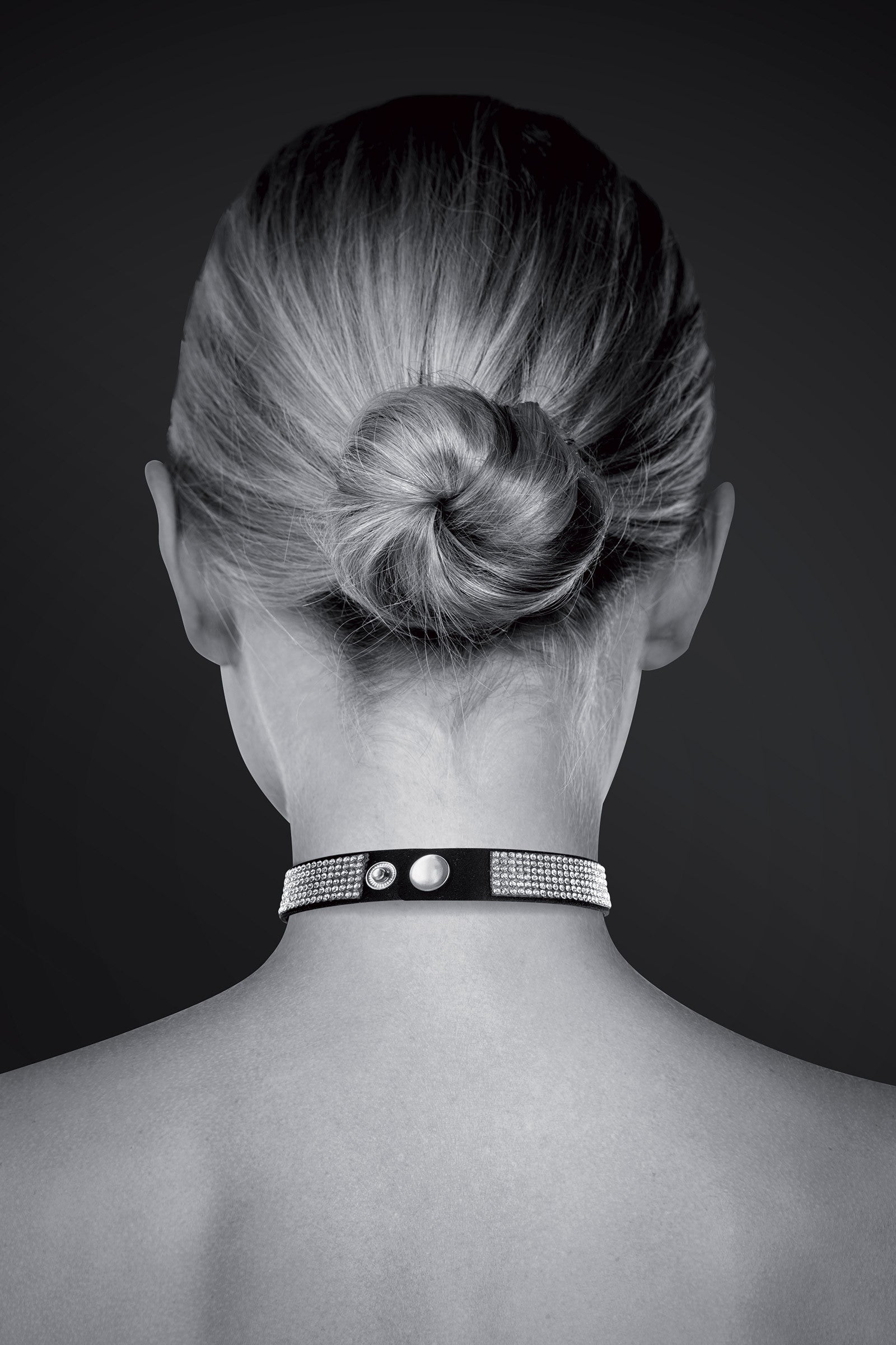 Collier ras de cou en strass et coeur Plaisirs de Mayotte