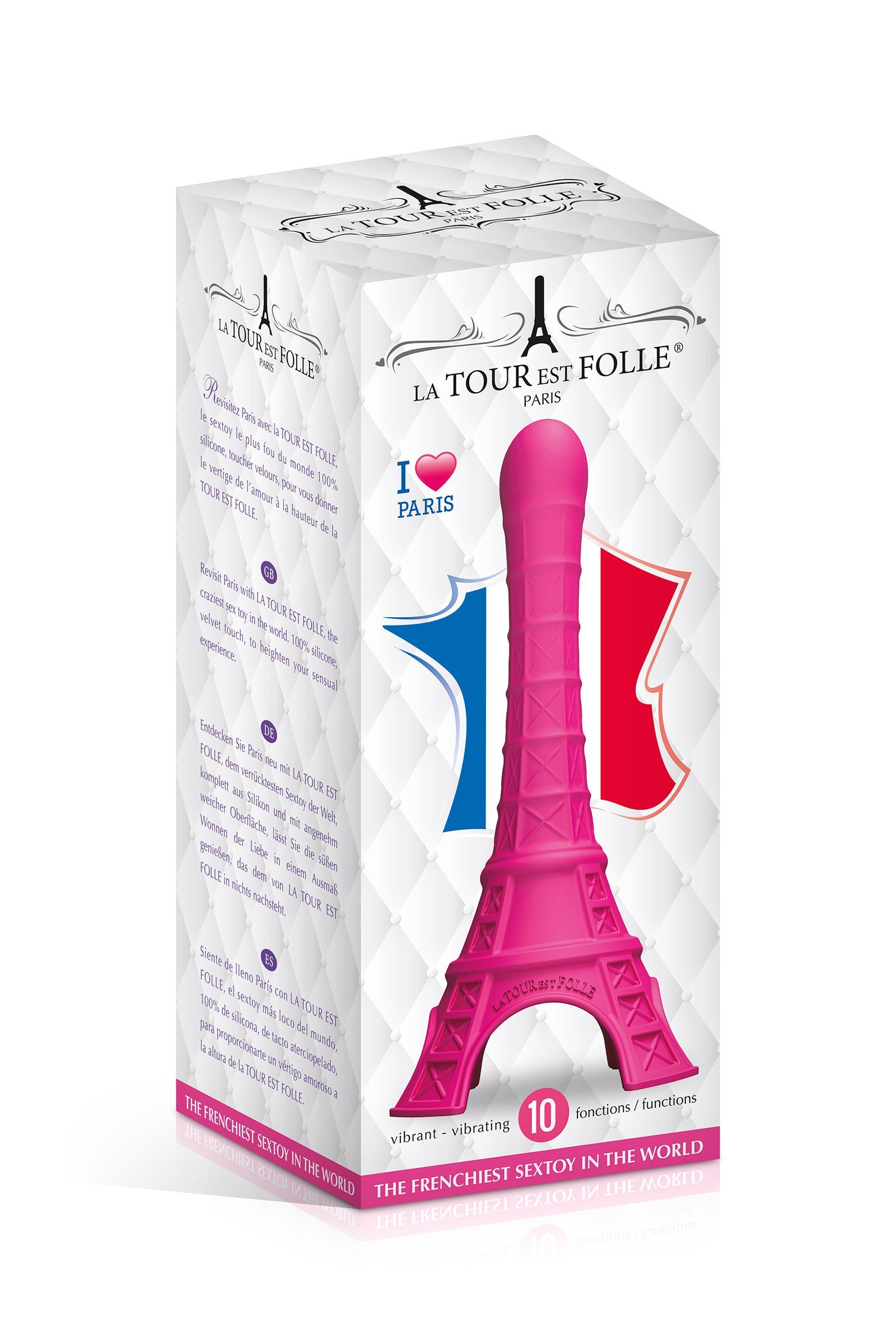 La tour est folle, vibromasseur rose Plaisirs de Mayotte
